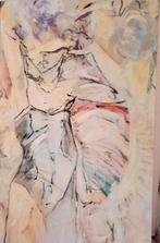 Schilderij dame abstract 115x75, Ophalen of Verzenden