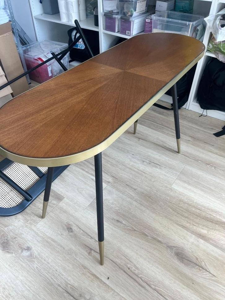 Tafel, Huis en Inrichting, Tafels | Eettafels, Gebruikt, Minder dan 50 cm, 100 tot 150 cm, tot twee personen, Rechthoekig, Overige houtsoorten