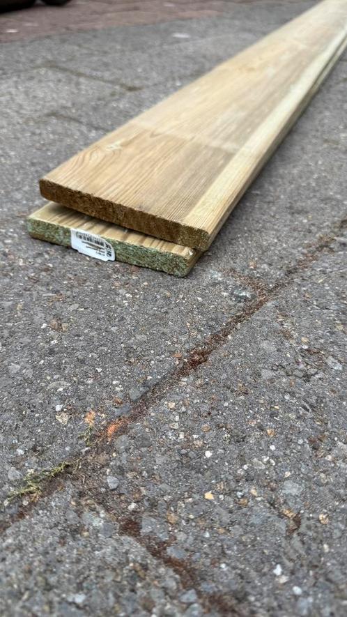 Geïmpregneerde Vuren Tuinschermen – 7 stuks, Tuin en Terras, Palen, Balken en Planken, Zo goed als nieuw, Planken, 250 cm of meer