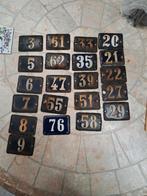 Huisnummers antiek emaile, Antiek en Kunst, Curiosa en Brocante, Ophalen of Verzenden