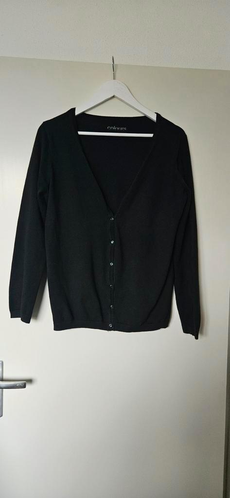 Zwart vest, Kleding | Dames, Truien en Vesten, Zo goed als nieuw, Maat 42/44 (L), Zwart, Ophalen of Verzenden