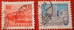 Magyar Posta - 1x Bus 1963 / 1x Flat 1972, Postzegels en Munten, Postzegels | Europa | Hongarije, Verzenden, Gestempeld