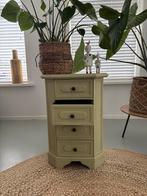 Groen kastje met laden, Huis en Inrichting, Kasten | Ladekasten, Ophalen, 50 tot 100 cm, Zo goed als nieuw, 3 of 4 laden