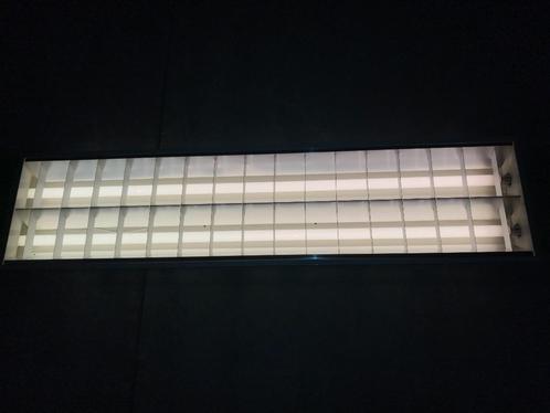 TL-PLAFONDLAMP VOOR PERFECT LICHT OM TE WERKEN !, Huis en Inrichting, Lampen | Plafondlampen, Gebruikt, Glas, Kunststof, Metaal