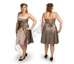 Gala jurk cocktail brons kleur 44 46 nieuw mooi satijn, Kleding | Dames, Jurken, Bruin, Maat 42/44 (L), Ophalen of Verzenden, Zo goed als nieuw