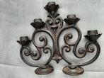 Gietijzeren kandelaar, Huis en Inrichting, Ophalen, Zo goed als nieuw, Metaal, Minder dan 25 cm