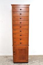Antieke eiken archiefkast kast circa 1900/1910 TOPSTUK, Ophalen of Verzenden, Gebruikt