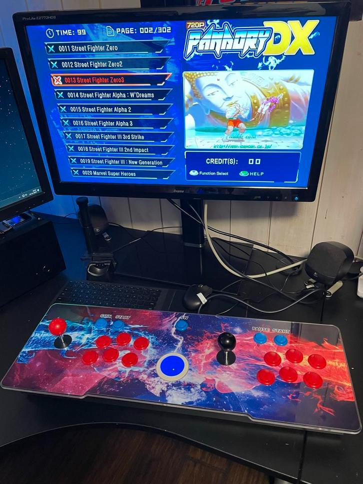 Pandora DX Arcade Joystick met Trackball, Spelcomputers en Games, Spelcomputers | Overige, Gebruikt, Verzenden