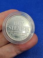 (1841 ) USA ROUND  SILVER LIBERATION ARMY  HALF OUNCE, Ophalen of Verzenden, Zilver