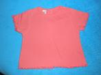 Leuke koraal rood Baby Club shirtje topje afgewerkte mouw 86, C&A, Meisje, Nieuw, Ophalen of Verzenden