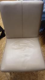 Twee leren stoelen, Ophalen, Gebruikt, Twee, Wit