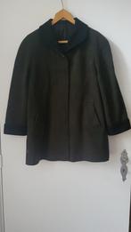 Mooi winterjas, maat 40, bruin met zwarte col en manchetten, Kleding | Dames, Ophalen of Verzenden, Zo goed als nieuw, Maat 38/40 (M)