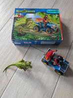 Schleich dinosaurs vlucht van velociraptor op quad 41466, Ophalen of Verzenden, Zo goed als nieuw