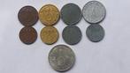 WO2 complete set Reichspfennig munten + zilveren 2 RM. Nazi, Setje, Zilver, Duitsland, Ophalen of Verzenden