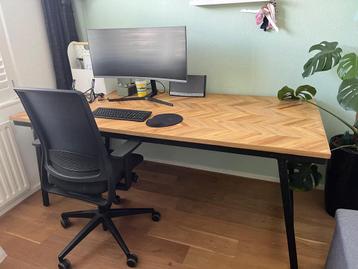 Prachtige visgraten tafel/bureau