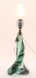 Val Saint Lambert 'TwistLight'  smaragdgroen, Antiek en Kunst, Antiek | Glas en Kristal, Ophalen of Verzenden