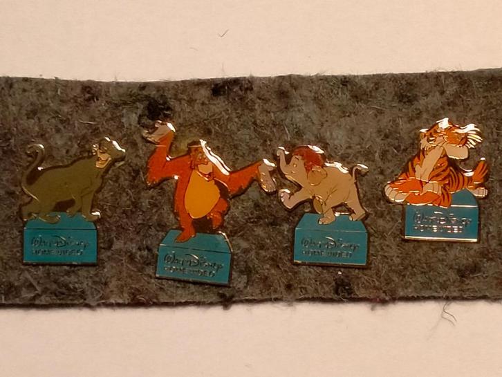 Jungleboek Walt Disney Home Video pins set, Verzamelen, Speldjes, Pins en Buttons, Gebruikt, Ophalen of Verzenden