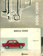 Simca 1000 handleiding instructieboekje 3x, Ophalen of Verzenden