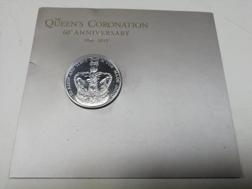 Queen Elizabeth II Coronation 60th Anniversary £5 Crown, Postzegels en Munten, Munten | Europa | Niet-Euromunten, Losse munt, Overige landen