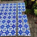 Set van 56 antieke wandtegels 13x13 cm blauw wit, Antiek en Kunst, Ophalen
