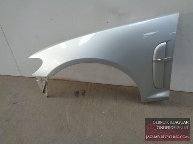 Spatbord links XF 1e model Kleur zilver, Auto-onderdelen, Carrosserie en Plaatwerk, Spatbord, Jaguar, Links, Gebruikt, Ophalen of Verzenden