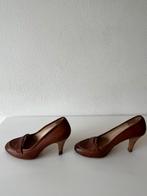 Cognackleurige pumps, leer, maat 39, merk NDC Made By Hand, Pumps, Bruin, Ophalen of Verzenden, N.D.C. Made By Hand