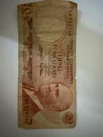 Turkse 20 Lira Bankbiljet, Postzegels en Munten, Ophalen, Euro's, Los biljet