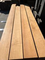 Robijn vloer 24 m2 hardhout multivloer 18 cm breed 2,5cm dik, Ophalen, Gebruikt, Vloerdelen of -planken, 10 m² of meer