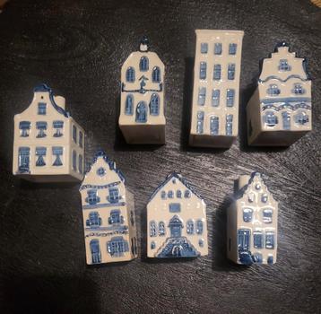 Delfts Blauwe Huisjes KLM Collectie - 7 Stuks beschikbaar voor biedingen