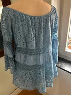 Staalblauwe Ibiza Blouse, Kleding | Dames, Blouses en Tunieken, Maat 42/44 (L), Zo goed als nieuw, Geen merk, Verzenden