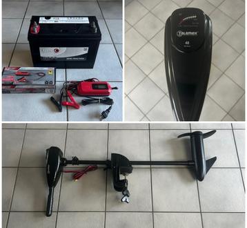 ZGAN ! Complete Set Talamex TM48 incl Dynac 105Ah en oplader beschikbaar voor biedingen