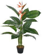 Kunstplant strelitzia 100 cm rood kamerplant GRATIS BEZORGD, Verzenden, Nieuw, Binnen