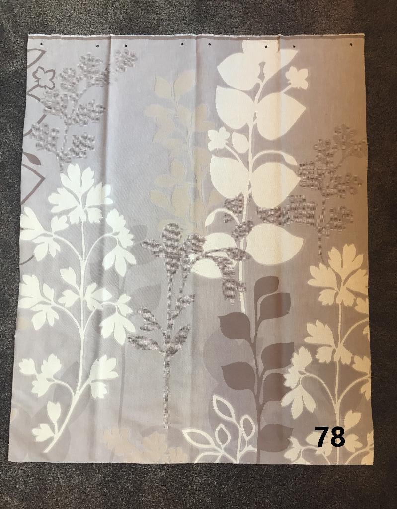 Gordijnstof Gardisette 807 taupe 95 x 110 cm lap stof, Bruin, Ophalen of Verzenden, Zo goed als nieuw, 30 tot 120 cm