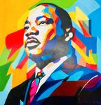 Kleurrijk Schilderij van Martin Luther King Jr., Ophalen of Verzenden