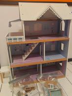 Poppenhuis met attributen/meubeltjes, Ophalen, Gebruikt, Poppenhuis