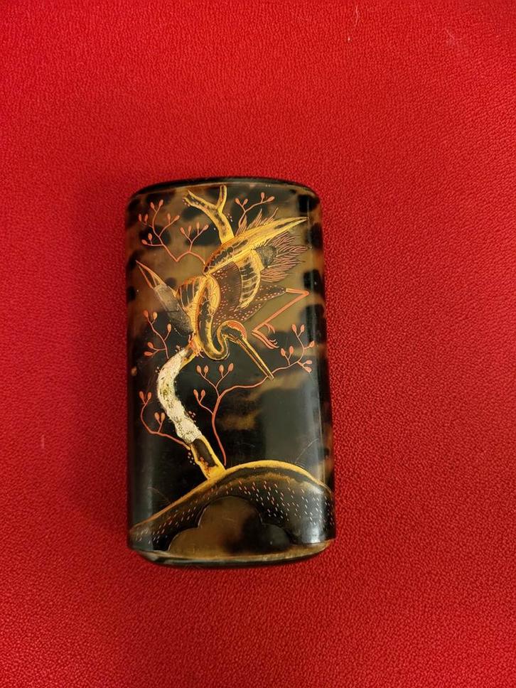 Vintage Sigarenhouder Schildpadmotief Chinees, Antiek en Kunst, Antiek | Overige Antiek, Ophalen of Verzenden