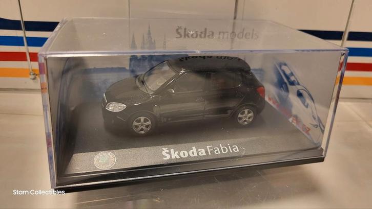 Abrex Skoda Fabia Black, Hobby en Vrije tijd, Modelauto's | 1:43, Zo goed als nieuw, Auto, Overige merken, Ophalen of Verzenden