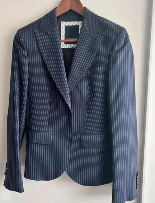 Cavallaro Napoli jasje, Kleding | Dames, Jasjes, Kostuums en Pakken, Zo goed als nieuw, Jasje, Maat 38/40 (M), Blauw, Ophalen of Verzenden