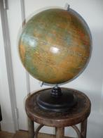 Super stoere Brocante Globe  Wereldbol papier mache *KOOPJE*, Antiek en Kunst, Ophalen of Verzenden