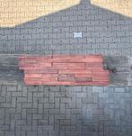 Teak wandpanelen Dark Red | Nieuw in doos | Restpartij, Ophalen, Nieuw