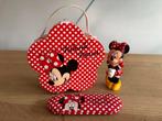 Schattig Minnie Mouse setje, Ophalen of Verzenden, Mickey Mouse, Zo goed als nieuw, Beeldje of Figuurtje