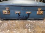 Lejan blauwe vintage koffer, Sieraden, Tassen en Uiterlijk, Koffers, Ophalen, Overige materialen, Gebruikt, 50 tot 60 cm