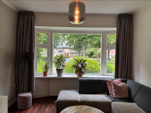 Gordijnen licht grijs, Huis en Inrichting, Stoffering | Gordijnen en Lamellen, Gebruikt, 200 cm of meer, Grijs, Ophalen