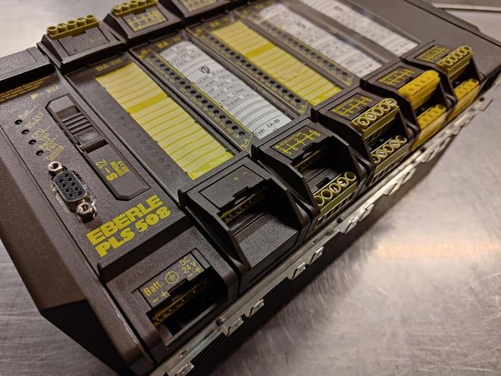 Eberle PLS‑508 PLC met 5 modules + S‑12 geheugen – EA‑89, Hobby en Vrije tijd, Elektronica-componenten, Gebruikt, Ophalen