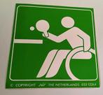 Sticker rolstoel tafeltennis, Ophalen of Verzenden, Nieuw, Sport