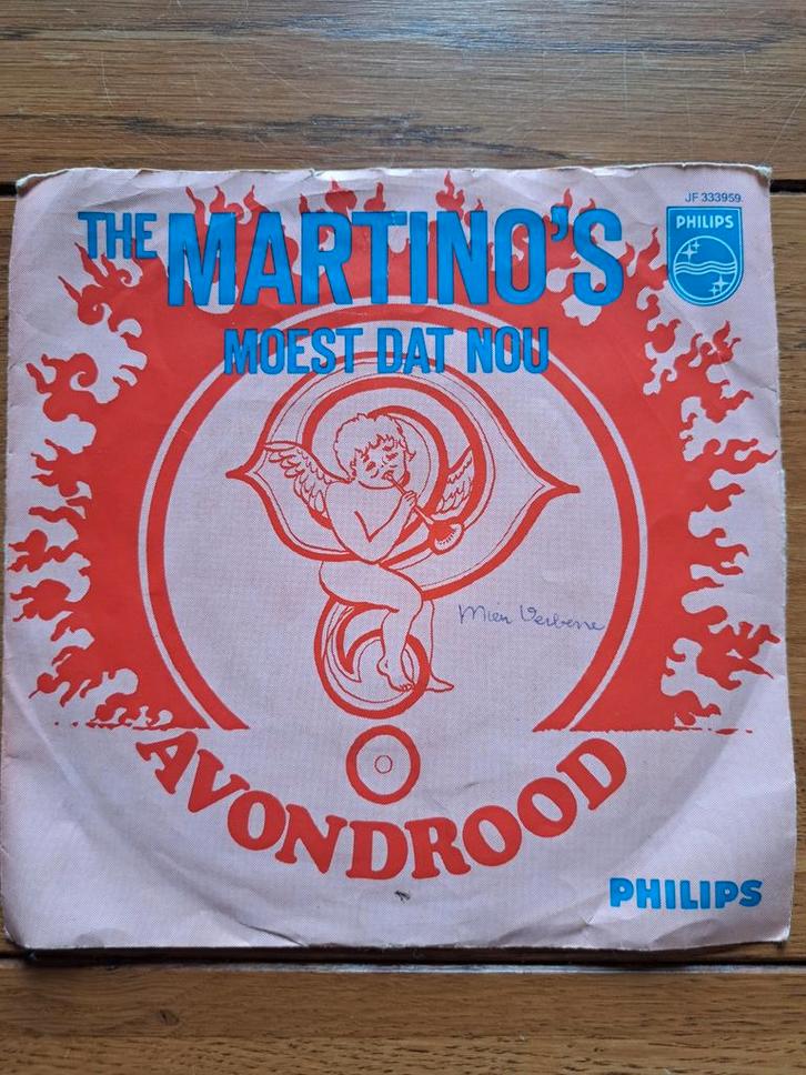 The Martino's - Moest Dat Nou? Avondrood - Single, Cd's en Dvd's, Vinyl Singles, Gebruikt, Single, Nederlandstalig, 7 inch, Ophalen of Verzenden