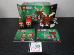 Als nieuw Lego Brickheadz 40353 Rendier, Elf en Elfie nr 85,, Ophalen of Verzenden, Zo goed als nieuw, Complete set, Lego