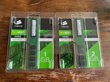 Corsair DDR2, 667MHz, 1GB en 2GB beschikbaar voor biedingen