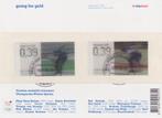 NVPH2415/2416 Going for gold (gestempeld) hologram schaatsen, Postzegels en Munten, Postzegels | Nederland, Ophalen of Verzenden