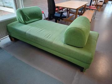 Flottebo ikea groen bank slaapbank sofa met uitwasbare hoes